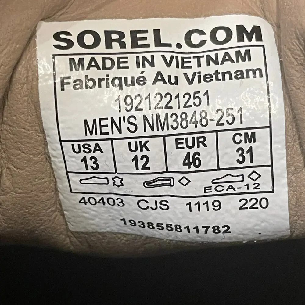 Sorel Men's 13 NM3848 Madison 2 Chukka Boots | Suede Leather, Taupe, Lug Sole